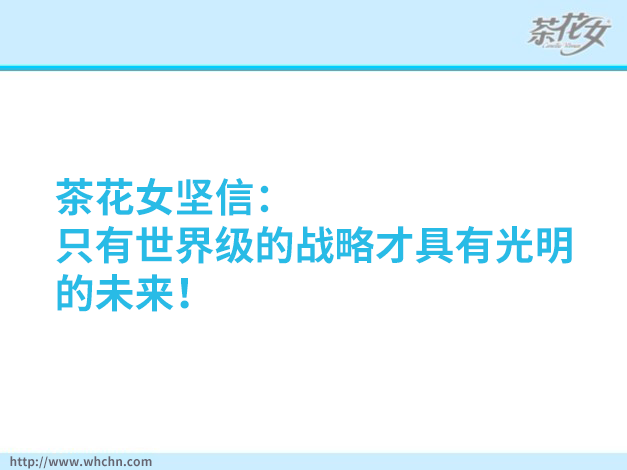 2012，茶花女占领华中市场，开拓全国市场